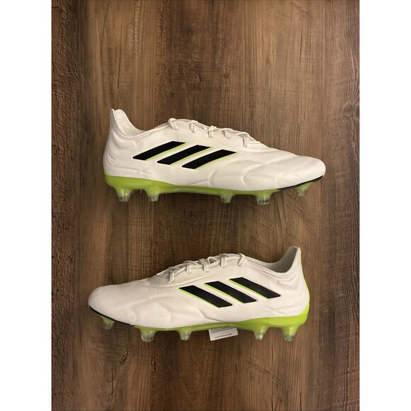 Adidas Copa Pure.1 FG Soccer Cleats Mens Size 9 White Lucid Lemon HQ8971 New - Picture 1 of 9